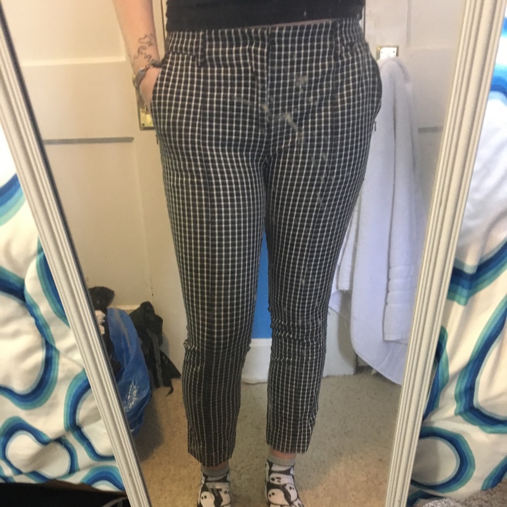 Plaid Anthropologie Pants